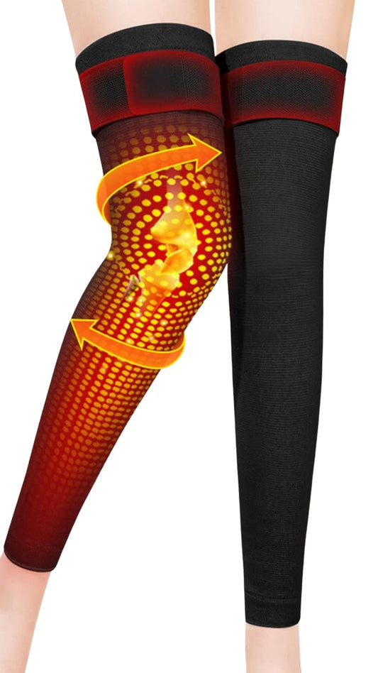 🔥 2 Pcs Premium Winter Full Wool Knee Warmers – With Adjustable Belt for Pain Relief- Free Delivery